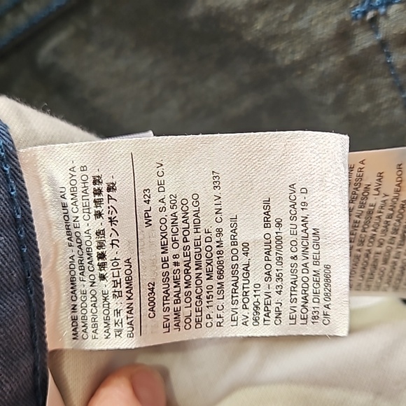 Vintage, Levi's 508, Denim Jeans, Teal, Cotton, Sz 33/32 Denim, Reg Tapered Fit - Picture 8 of 17